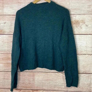 Silent + Noise Women’s Green Knit Pullover Sweater Medium